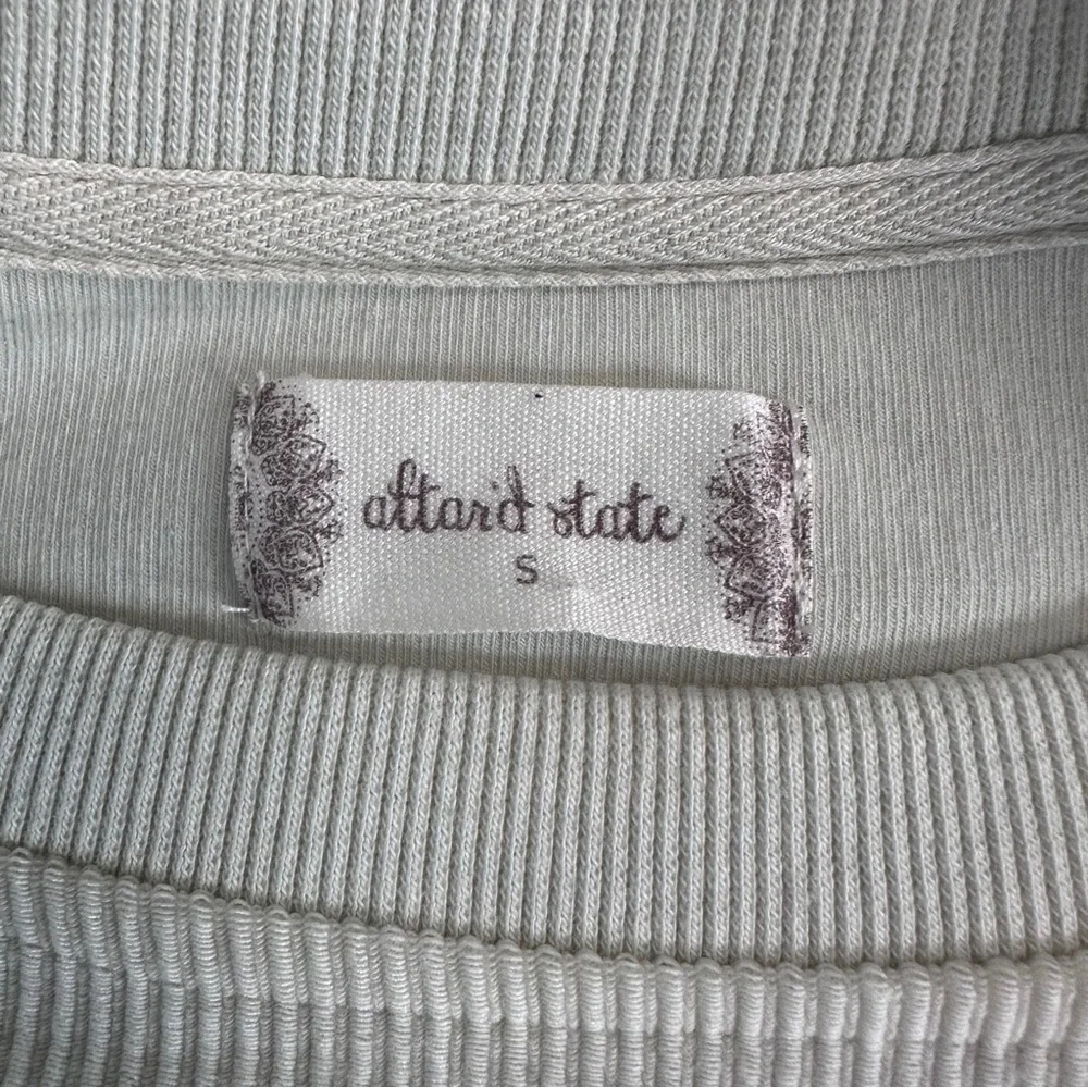 Altar'd State Women's Oversized Crewneck Ribbed Sweater Cream Size S‎